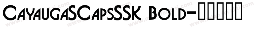 CayaugaSCapsSSK Bold字体转换